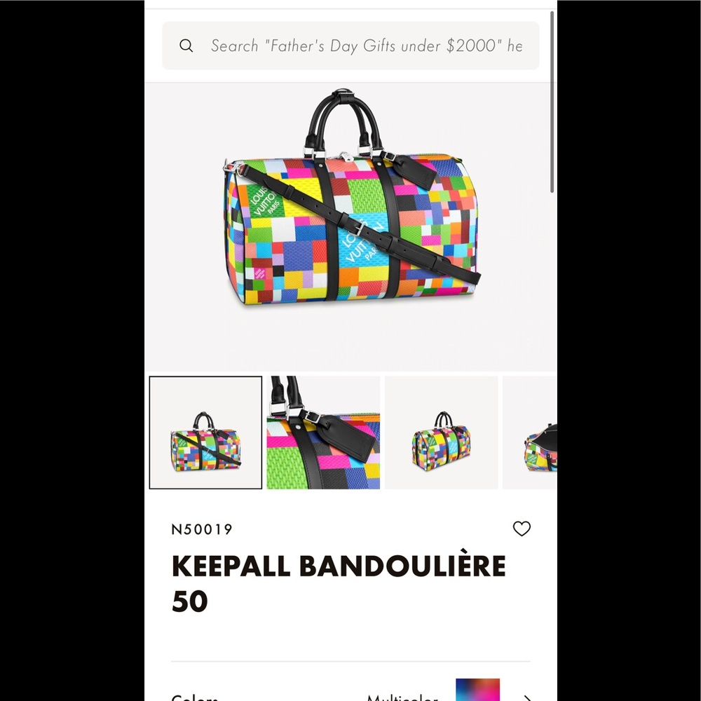 louis vuitton multicolor keepall 50